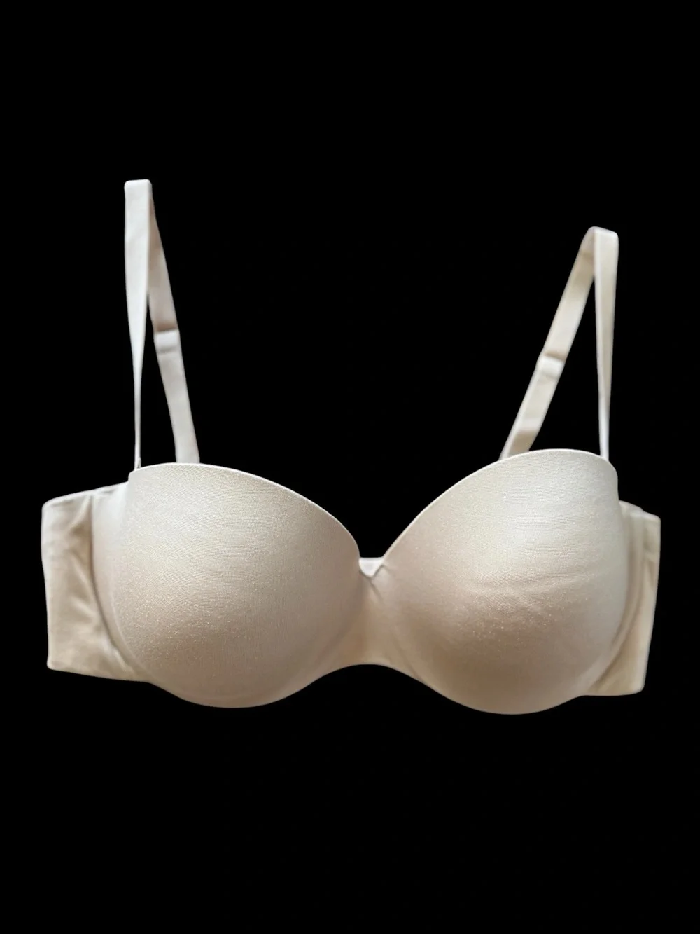 Maidenform 09417 Womens Custom Lift Strapless Underwire Bra Lined 36D Beige
